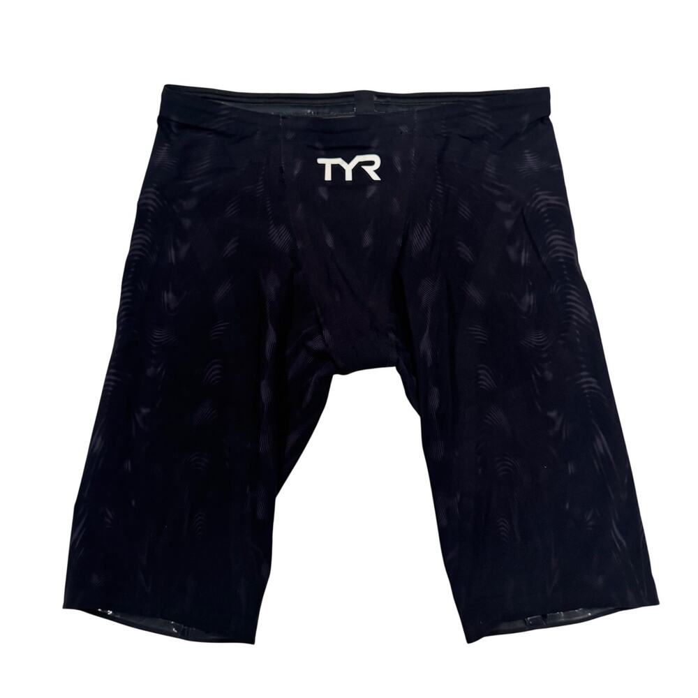 TYR Venzo Swim Jammer Mens 32 FINA Approved Black Compression Elite Racing Suit